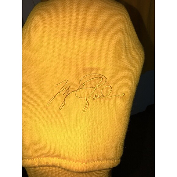 Jordan Mens Fleece Pullover Hoodie Yellow XXL - Picture 4 of 5
